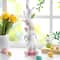 Glitzhome® 17.5" Easter Resin Stacked Bunny with Macaron Table Decor